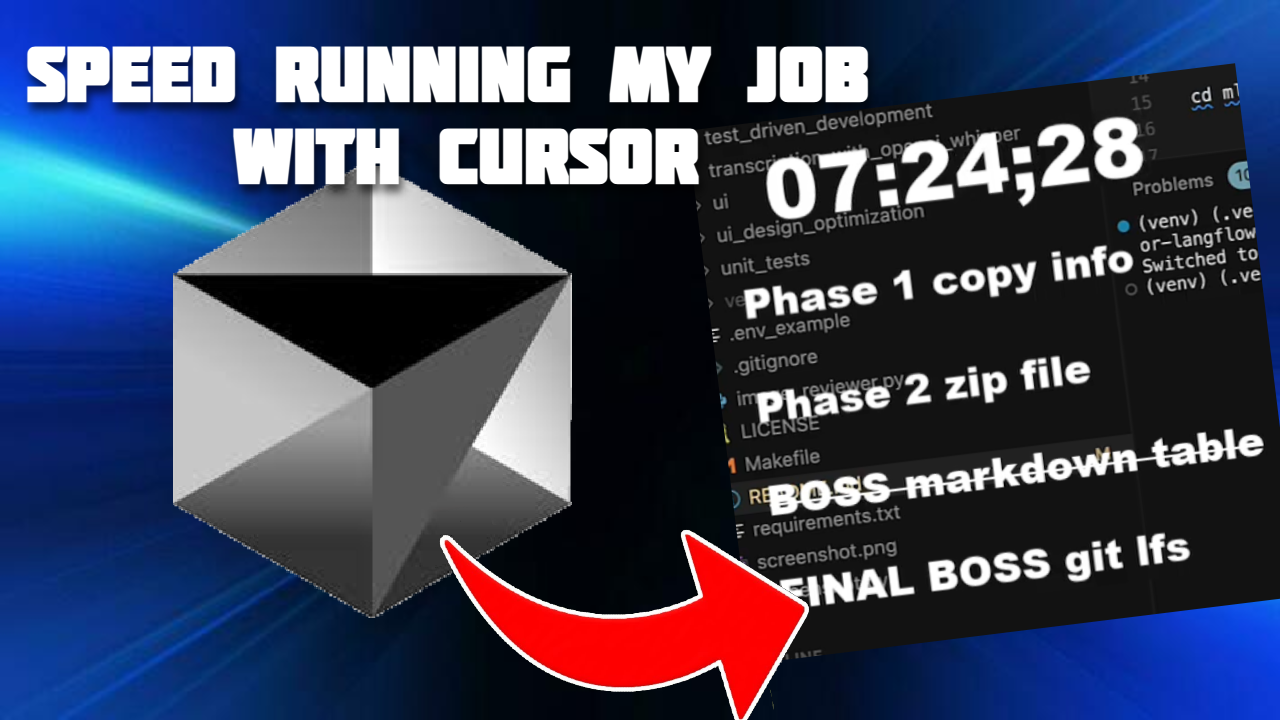 Speed running my job with cursor thumbnail