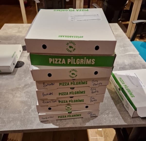 What do community organisers need? Not another pizza.